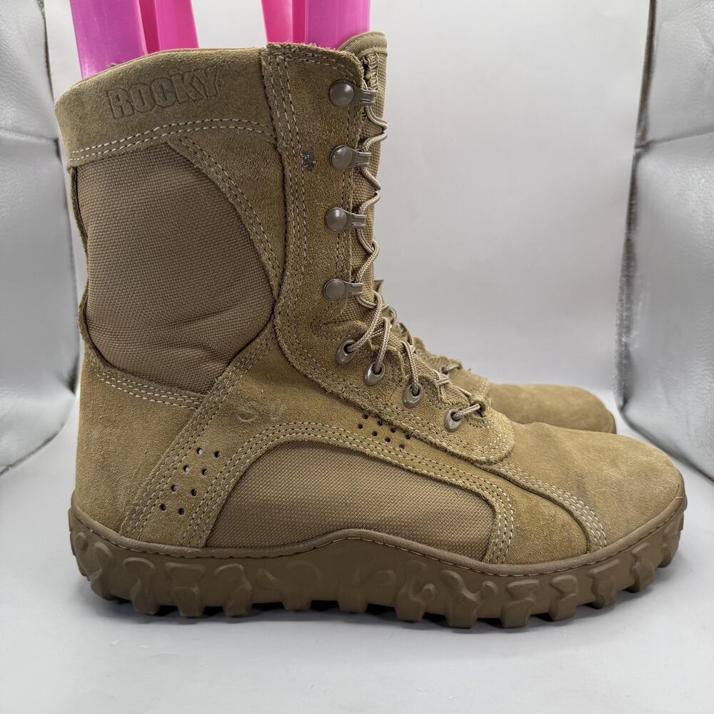 Rocky S2V Special Ops Coyote Brown Combat Boots Mens Size 12 W Suede Vibram USA